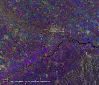 Po drought warning, ASI publishes image from space