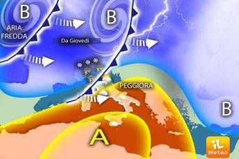 Weather worsening from Thursday: weekend at risk of rain