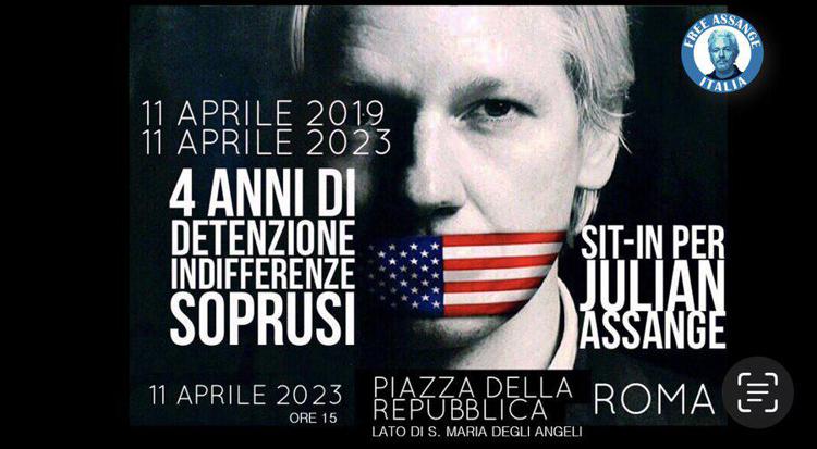 Oggi la manifestazione a Roma per la liberazione di Assange.