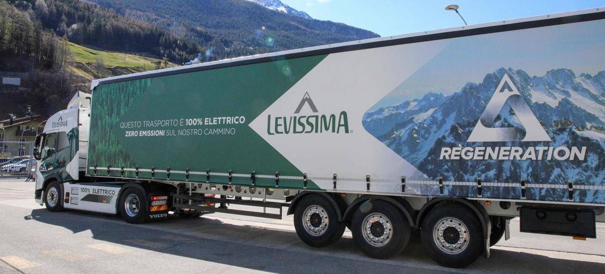 Da Levissima primo truck elettrico per trasporto acqua