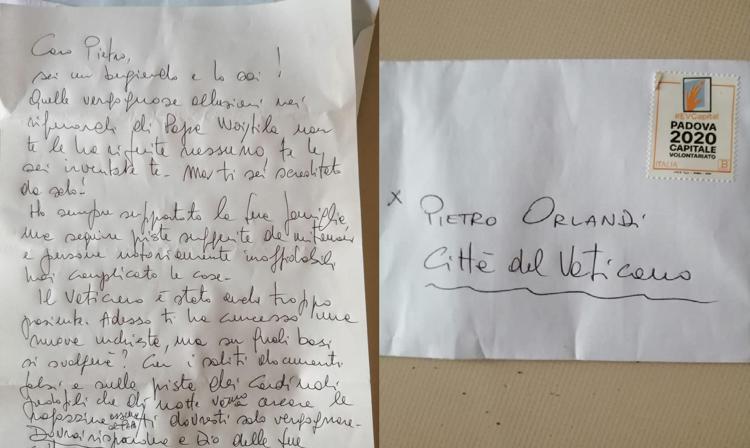 La lettera pubblicata su Facebook da Pietro Orlandi