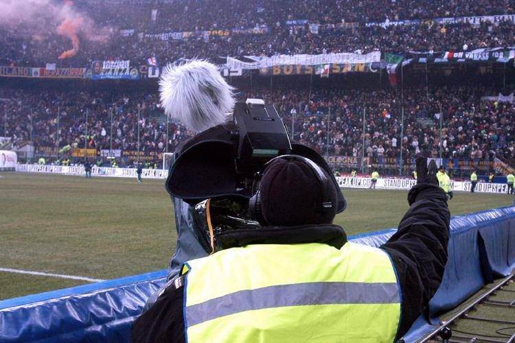 Operatore tv allo stadio - Footogramma