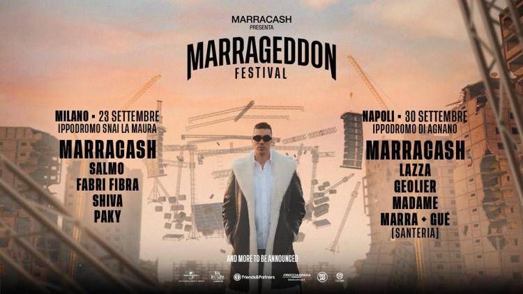 Marracash, svelata line-up ufficiale di 'Marrageddon'