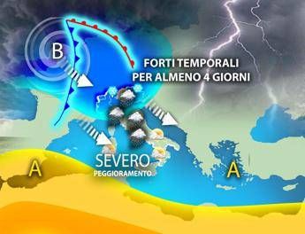Peak heat then thunderstorms over half of Italy: weekend weather forecast 1 May