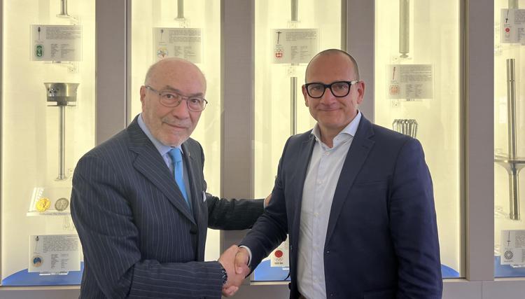 Michele Barbone, Presidente del Comitato Promotore E-Sport Italia, e Marco Saletta, Presidente di IIDEA.