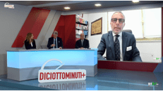 Un momento della trasmissione  'Diciottominuti'