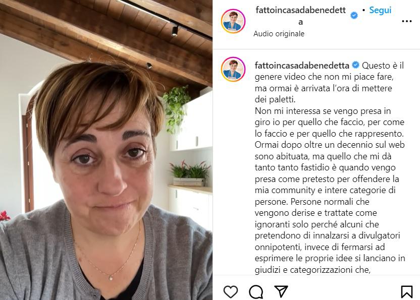 Déchaînement de Benedetta Rossi contre les haters : 