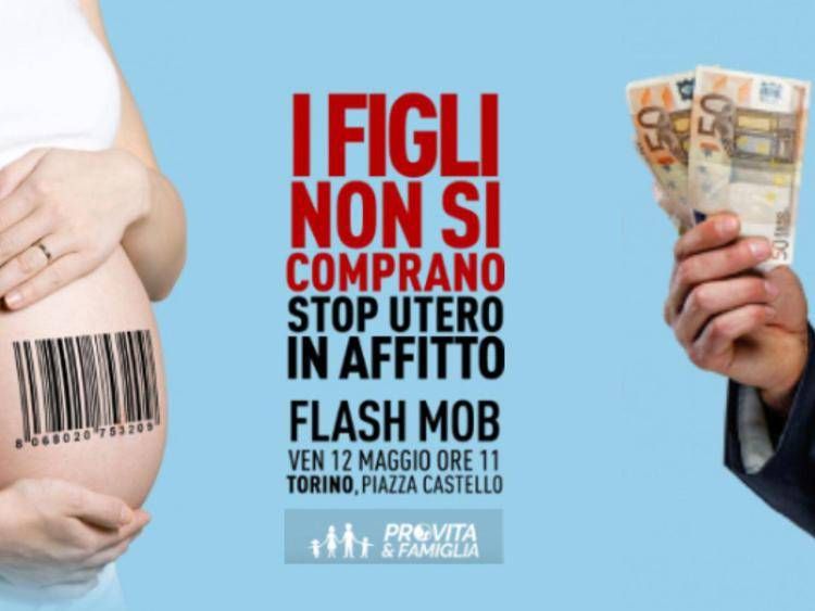 il flash mob di pro vita e famiglia il 12 maggio a torino