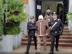 Messina Denaro al momento dell'arresto