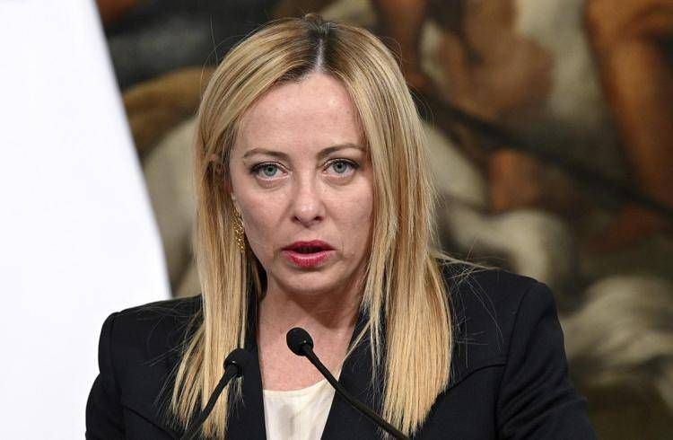 Il Presidente del Consiglio Giorgia Meloni 