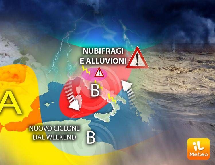 Ancora maltempo, altre 12 ore di nubifragi poi arriva una tregua