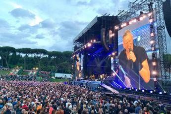 Bruce Springsteen in Rome, rain doesn’t scare the people of the Boss at the Circus Maximus