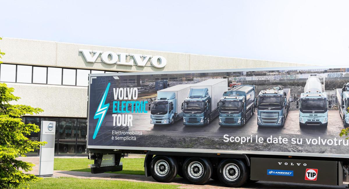 Al via l'Electric Tour 2023, il viaggio del Volvo FH Electric