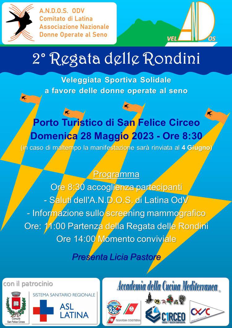 A San Felice Circeo il 28 maggio 2a edizione della Regata delle Rondini
