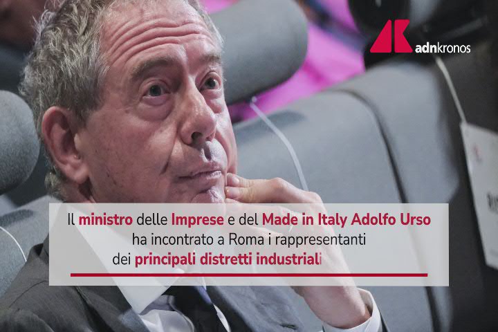Made in Italy, Urso meets representatives of industrial districts in view of the bill