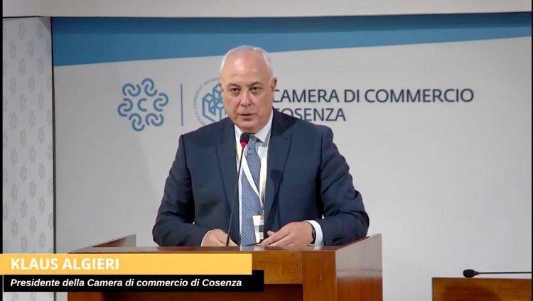 Klaus Algieri, vice presidente nazionale di Unioncamere e presidente della Camera di commercio di Cosenza