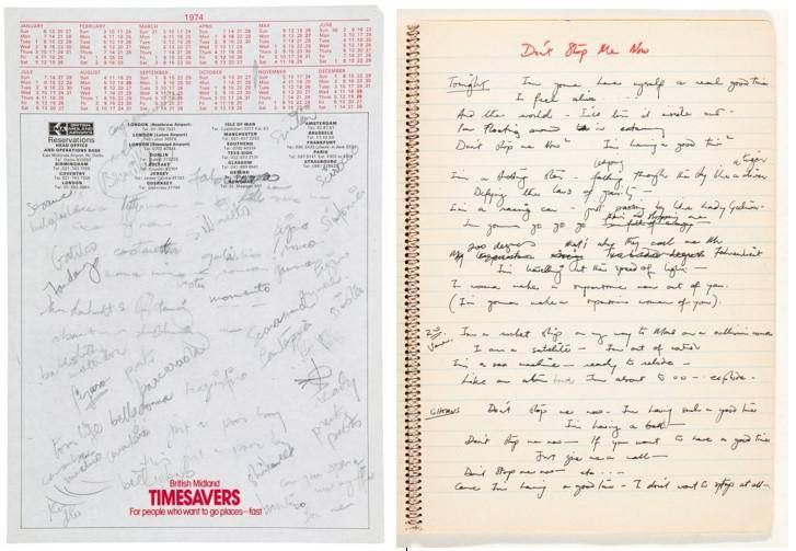 Queen manuscripts up for auction, Freddie Mercury wrote ‘Mongolian Rhaposy’