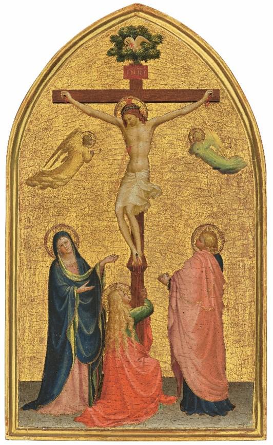 An early Crucifixion by Fra Angelico is being auctioned in London