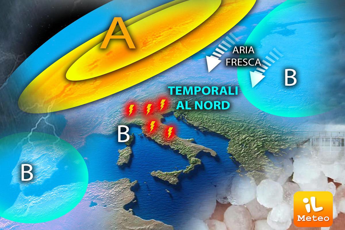 Persiste instabilità in Italia: piogge e temporali colpiscono varie regioni