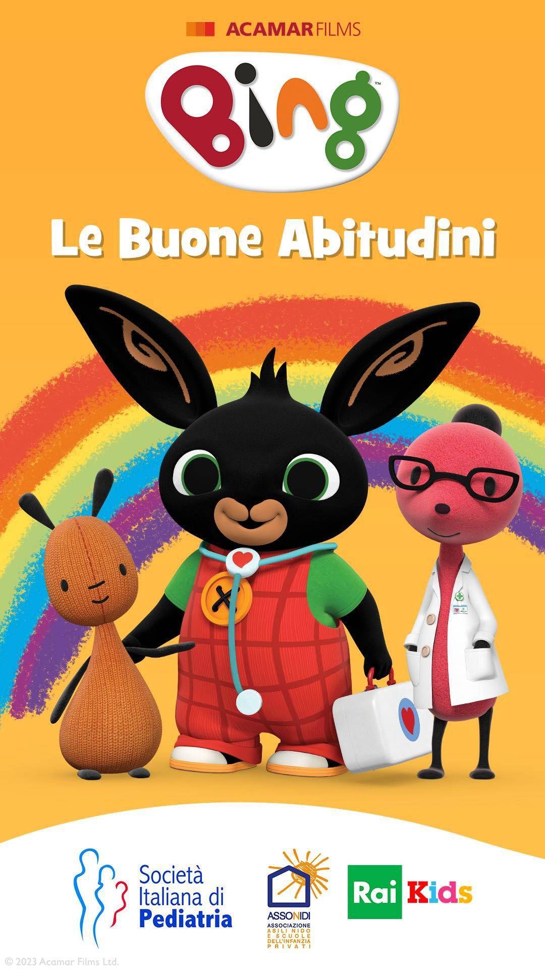 A cartoon loved by children in the field to educate about well-being