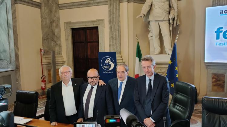 Patrizio Bianchi, Gennaro Sangiuliano, Roberto Napoletano e Gaetano Manfredi