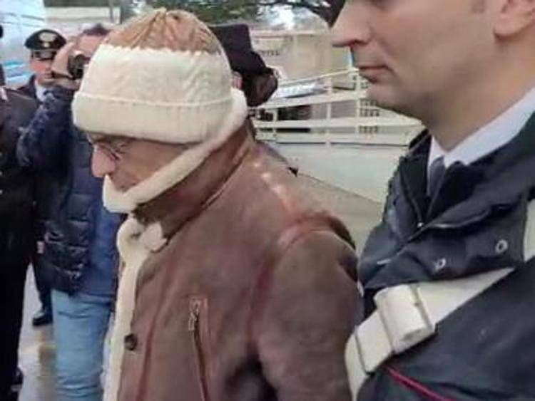 Messina Denaro al momento dell'arresto