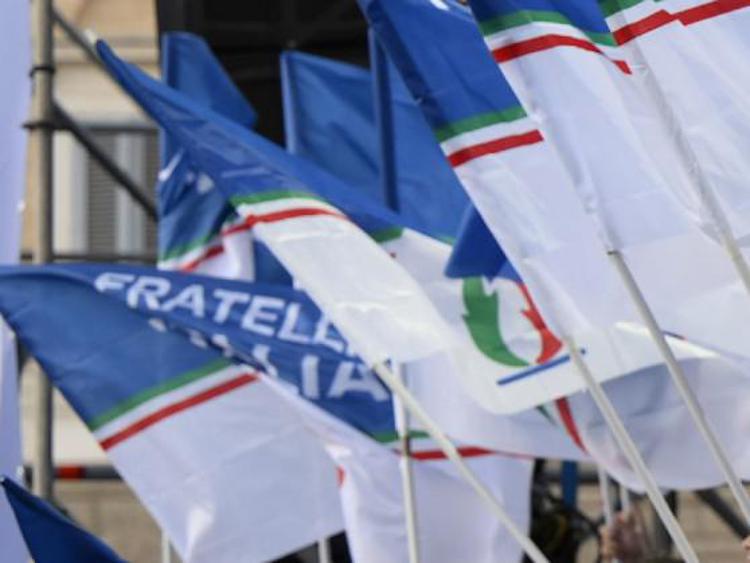 Bandiere Fratelli d'Italia  - (Fotogramma)