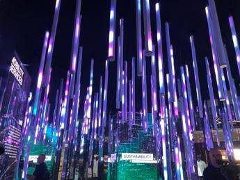 Sustainability, Data Art installation by Mundys in Fiumicino to raise awareness among travellers