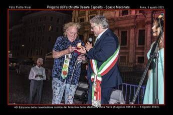 Rome, the creator of artificial snow: “10 thousand in the square for the 40th anniversary of the Madonna della Neve miracle”