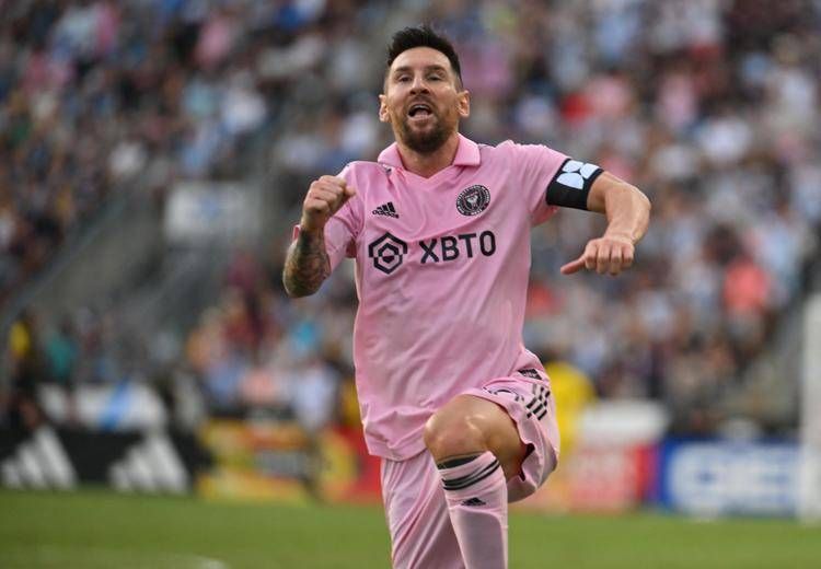 Leo Messi con la maglia dell'Inter Miami - (Afp)