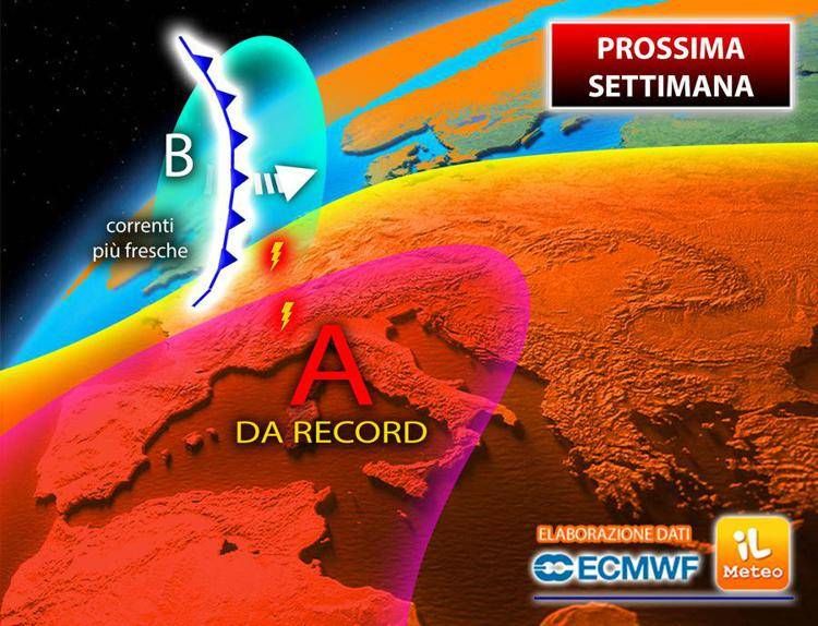 Meteo estremo, dal caldo record ai temporali: cosa succede la prossima settimana