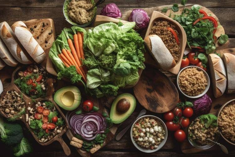Verdure, cereali e cibo sano - 

