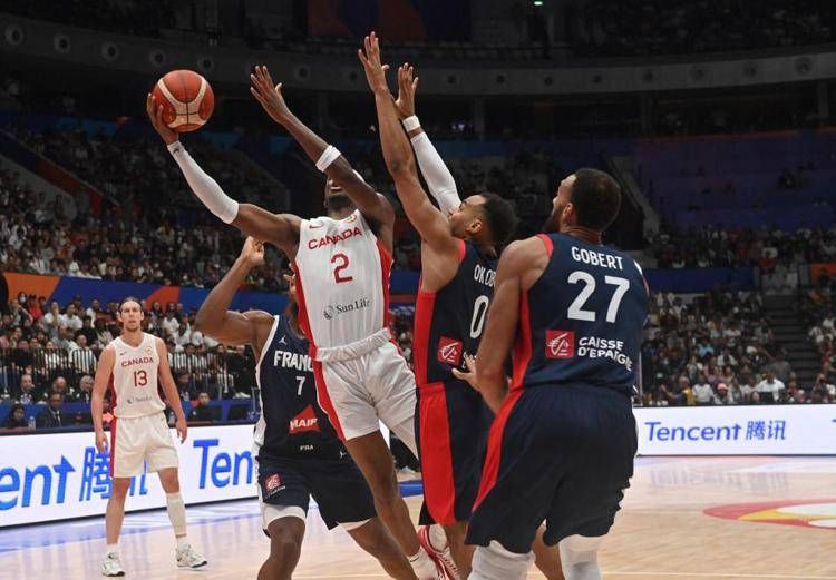 Mondiali basket 2023, Canada-Francia 95-65