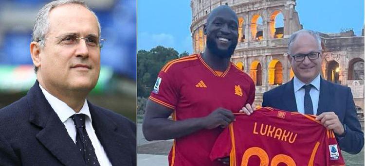 Claudio Lotito, Romelu Lukaku e Roberto Gualtieri