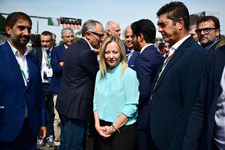 Giorgia Meloni a Monza - (Afp)