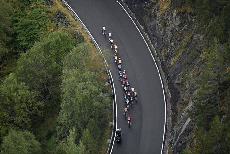 Vuelta di Spagna 2023, un momento della gara - (Afp)