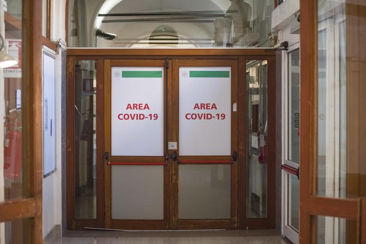 Area Covid in un ospedale italiano - Fotogramma