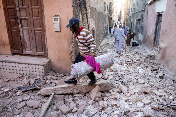 Crolli in Marocco per il terremoto - (Afp)
