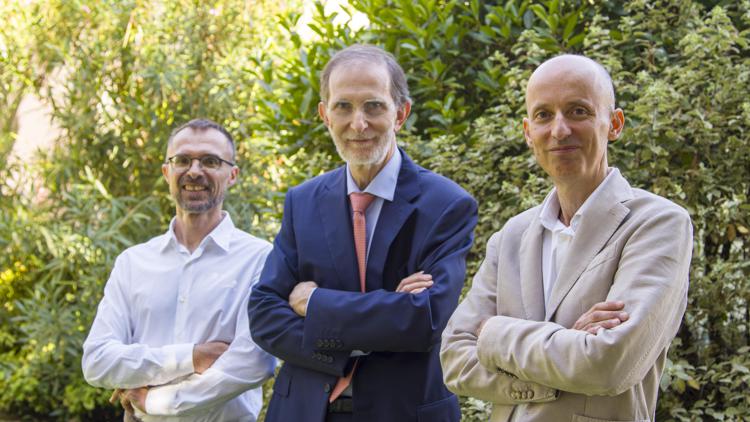 da sinistra,  Alessandro Zanna, CEO&CoFounder Medicon; Valter Brasso, CEO&President di Teoresi; Guido Comai CEO&CoFounder Medicon 