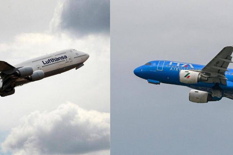 Aerei Ita e Lufthansa - (Afp)