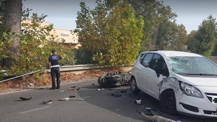 Il luogo dell'incidente sull'Ostiense - Adnkronos