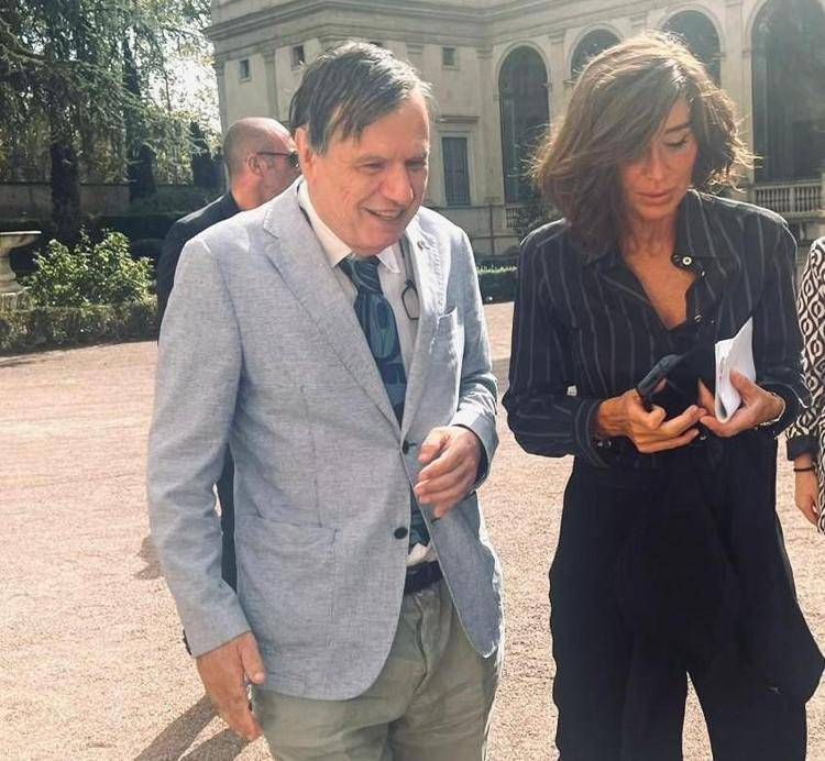 da sinistra, il Nobel Giorgio Parisi e il ministro dell'Università e Ricerca, Anna Maria Bernini (Foto MUR) 