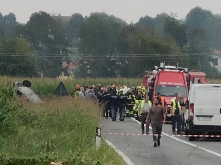 Il luogo dello schianto dell'aereo - (Fotogramma)