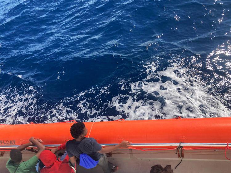 Migranti verso Lampedusa - (Fotogramma)