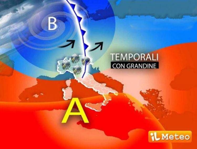 Meteo oggi e domani, Italia divisa tra pioggia e anticiclone africano