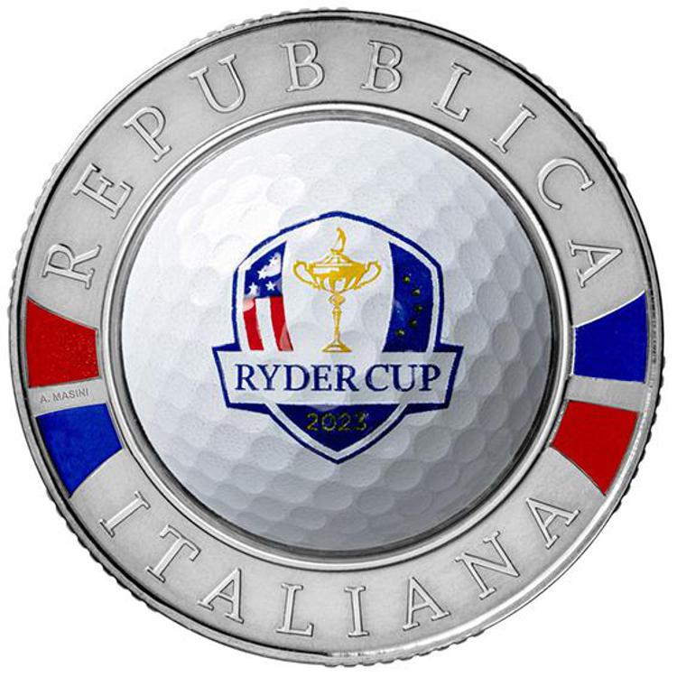 La moneta tridimensionale   per la Ryder Cup