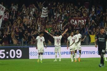 Salernitana-Turin 0-3, goal by Buongiorno and double by Radonjic
