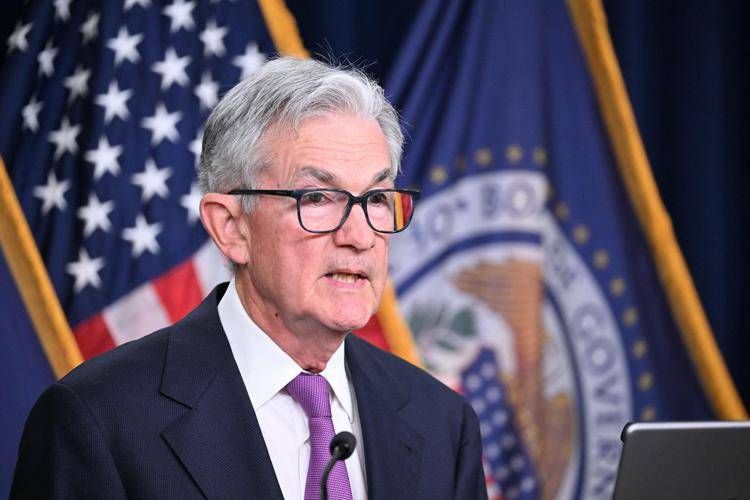 Il presidente della Fed, Jerome Powell - Afp