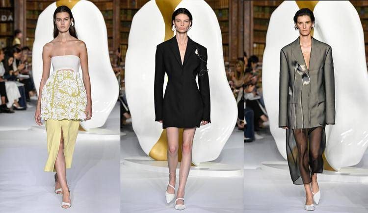 Tre uscite della spring-summer 2024 di Giada firmata Gabriele Colangelo