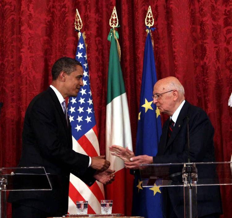 Napolitano e Obama - Fotogramma